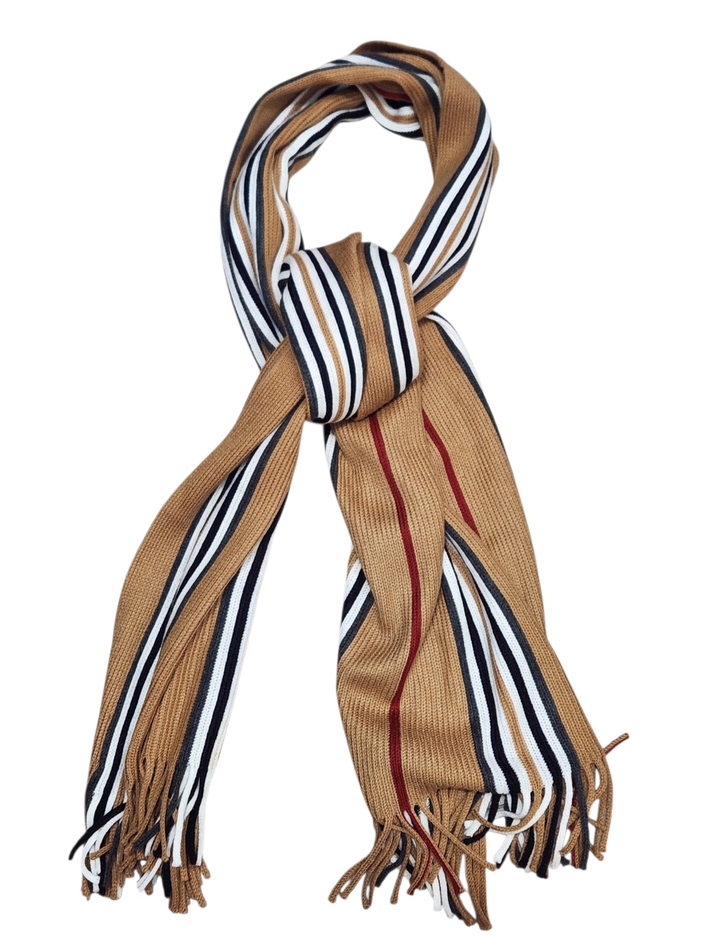 V. Fraas Stripe Knit Scarf